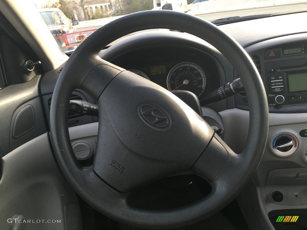 2009 Accent GLS 4 Door - Dark Sapphire Blue / Gray photo #15