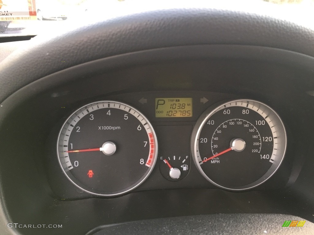 2009 Accent GLS 4 Door - Dark Sapphire Blue / Gray photo #16