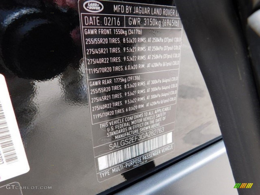 2016 Range Rover Supercharged - Santorini Black Metallic / Ebony/Ebony photo #19