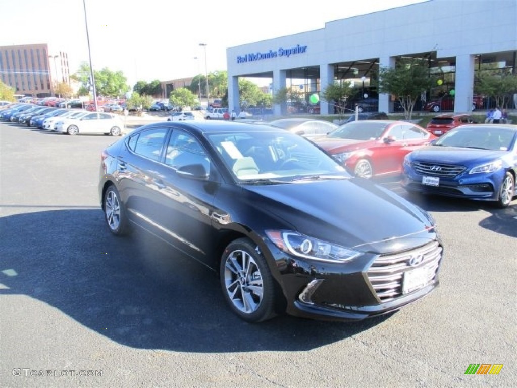 2017 Elantra Limited - Black / Black photo #1