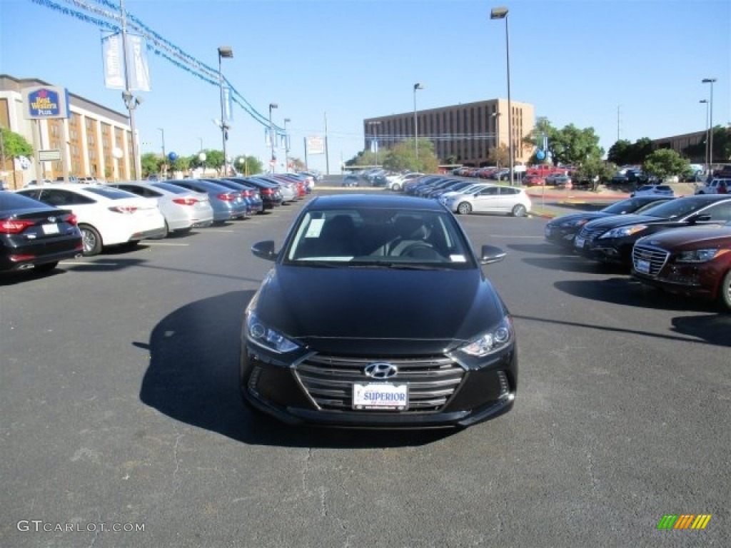 2017 Elantra Limited - Black / Black photo #2