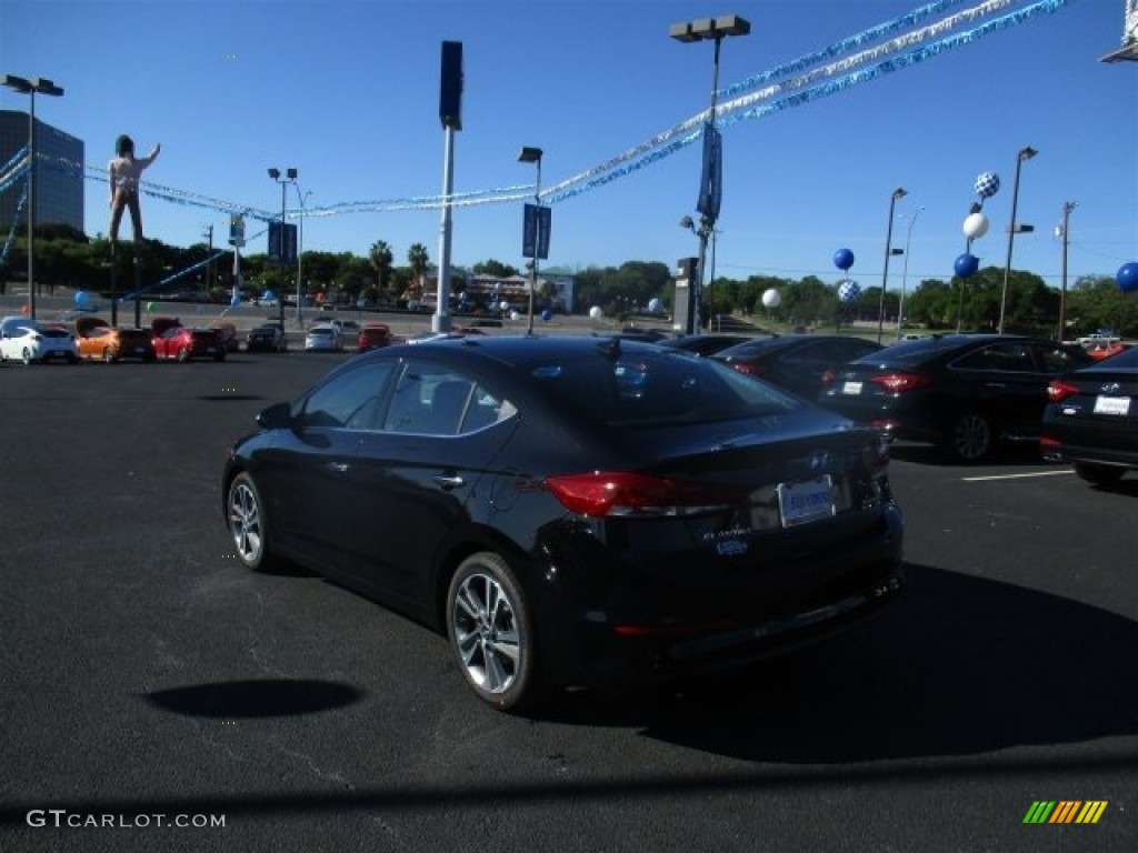 2017 Elantra Limited - Black / Black photo #5