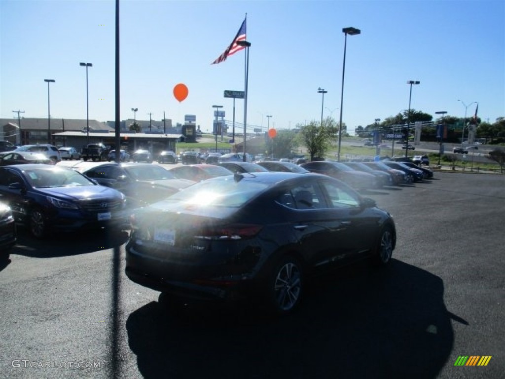2017 Elantra Limited - Black / Black photo #7