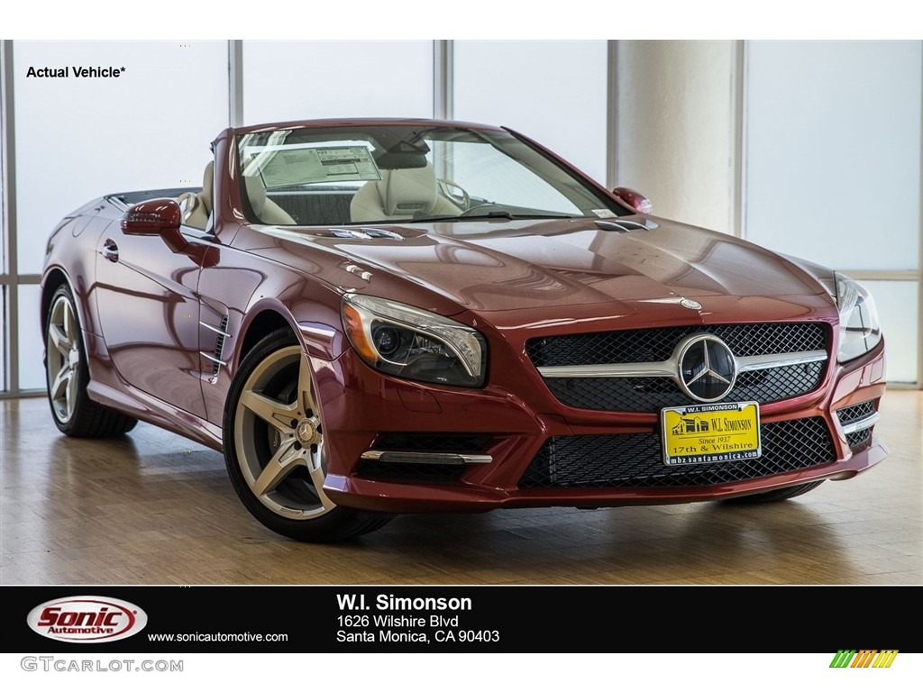 2016 SL 400 Roadster - designo Cardinal Red Metallic / Ginger Beige/Espresso Brown photo #1