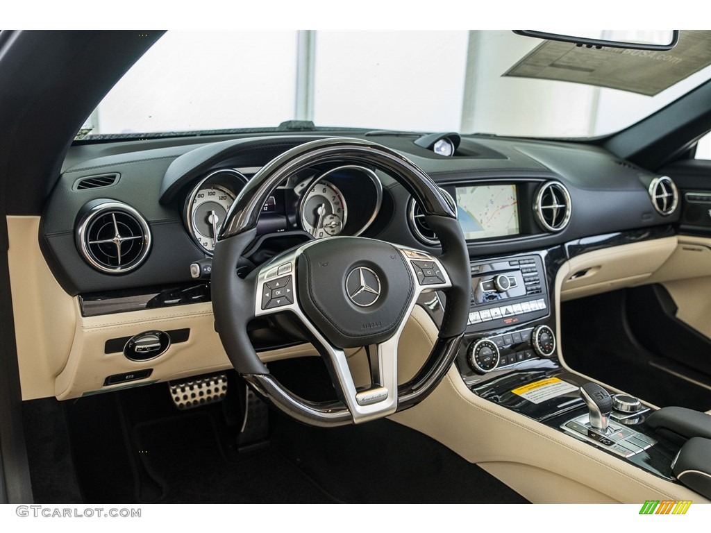 2016 Mercedes-Benz SL 400 Roadster Ginger Beige/Espresso Brown Dashboard Photo #112030505