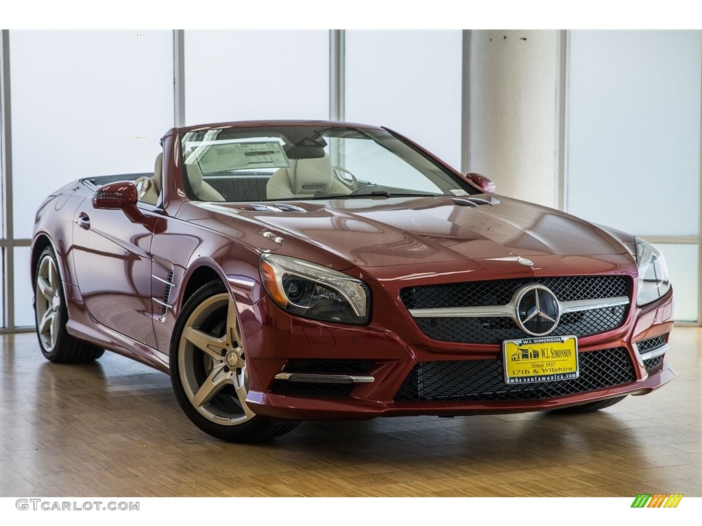 designo Cardinal Red Metallic 2016 Mercedes-Benz SL 400 Roadster Exterior Photo #112030667