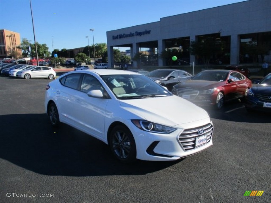 White Hyundai Elantra