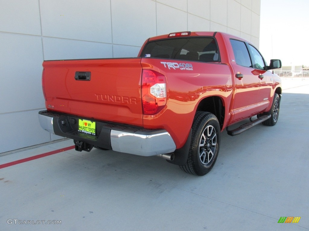 2016 Tundra SR5 CrewMax 4x4 - Inferno Orange / Black photo #4