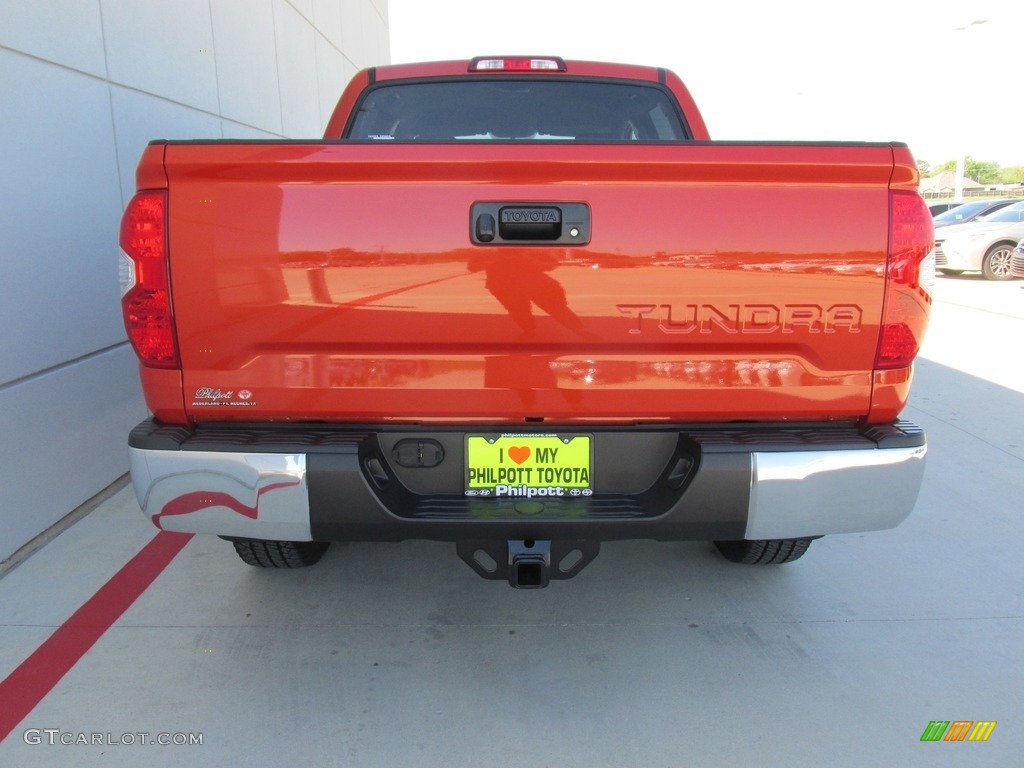 2016 Tundra SR5 CrewMax 4x4 - Inferno Orange / Black photo #5