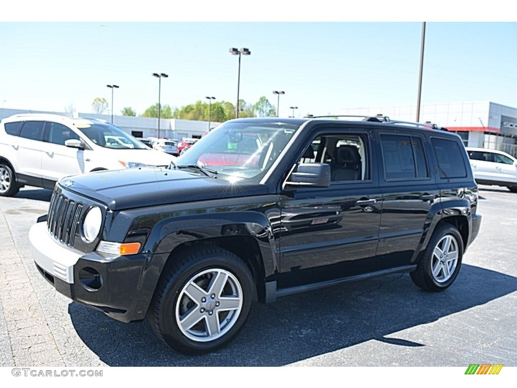 2007 Patriot Limited 4x4 - Black Clearcoat / Pastel Slate Gray photo #7