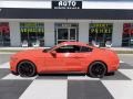 2015 Competition Orange Ford Mustang EcoBoost Premium Coupe  photo #1