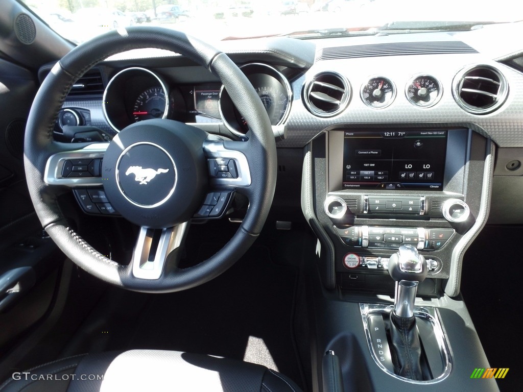 2015 Mustang EcoBoost Premium Coupe - Competition Orange / 50 Years Raven Black photo #15