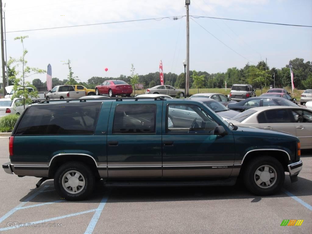 1996 Suburban C1500 SLT - Emerald Green Metallic / Beige photo #5