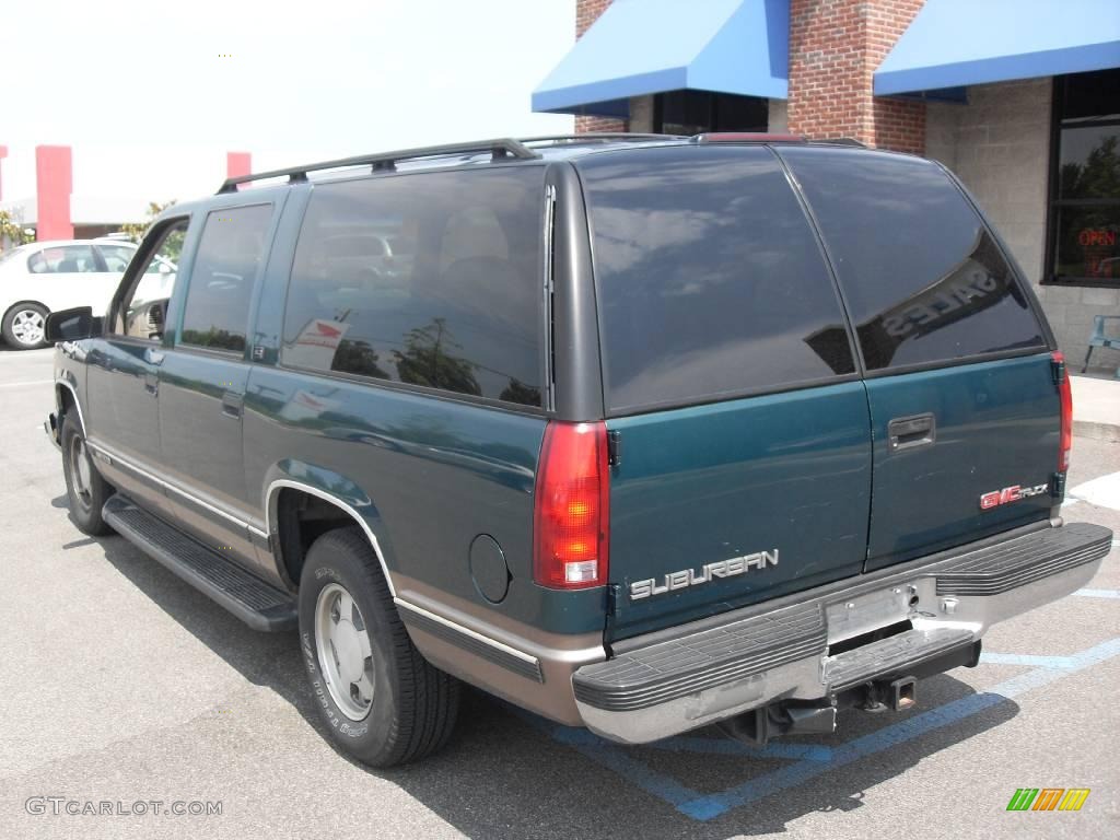 1996 Suburban C1500 SLT - Emerald Green Metallic / Beige photo #8