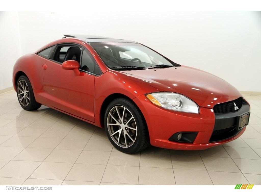 2011 Eclipse GS Coupe - Rave Red / Dark Charcoal photo #1