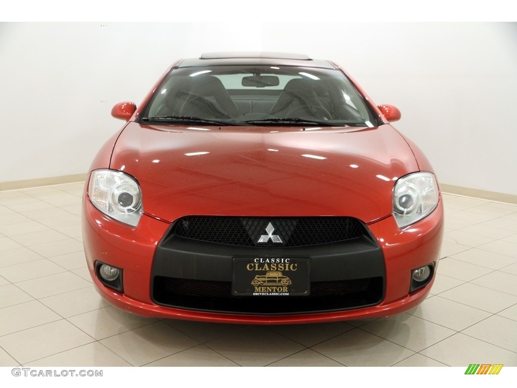 2011 Eclipse GS Coupe - Rave Red / Dark Charcoal photo #2