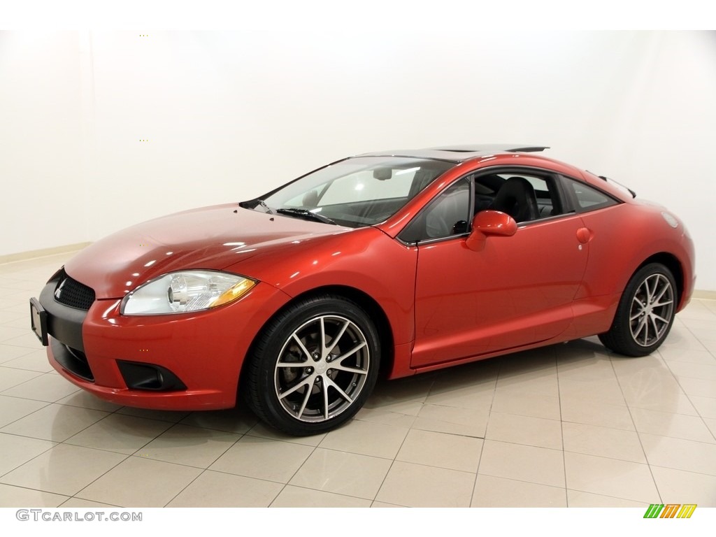 2011 Eclipse GS Coupe - Rave Red / Dark Charcoal photo #3