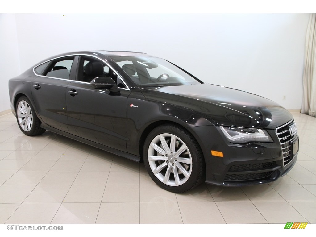 2012 A7 3.0T quattro Premium - Phantom Black Pearl Effect / Black photo #1