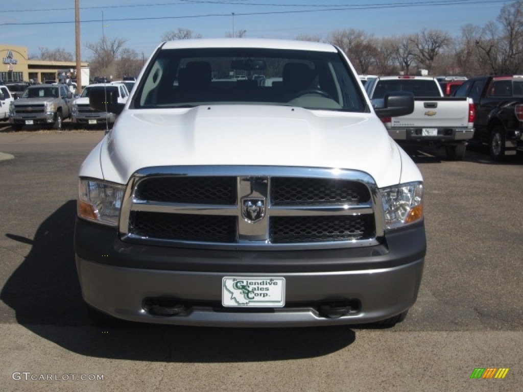 2011 Ram 1500 ST Quad Cab 4x4 - Bright White / Dark Slate Gray/Medium Graystone photo #7