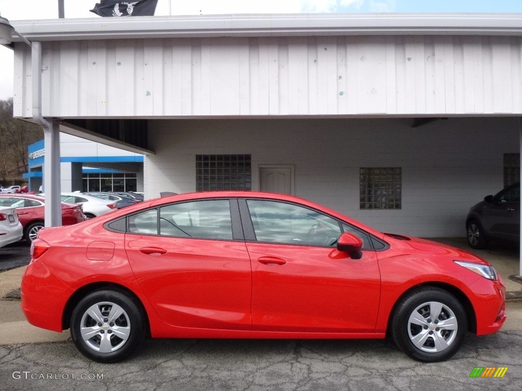 2016 Cruze LS Sedan - Red Hot / Jet Black photo #1