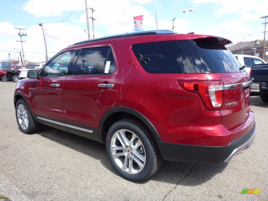 2016 Explorer Limited 4WD - Ruby Red Metallic Tri-Coat / Ebony Black photo #4