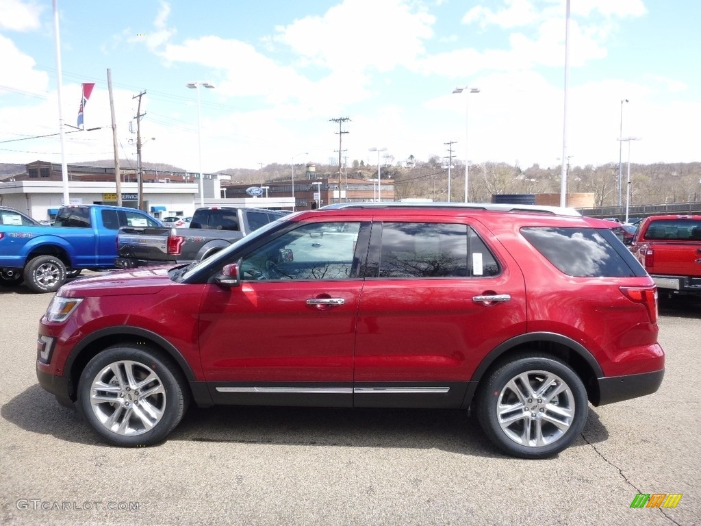 2016 Explorer Limited 4WD - Ruby Red Metallic Tri-Coat / Ebony Black photo #5