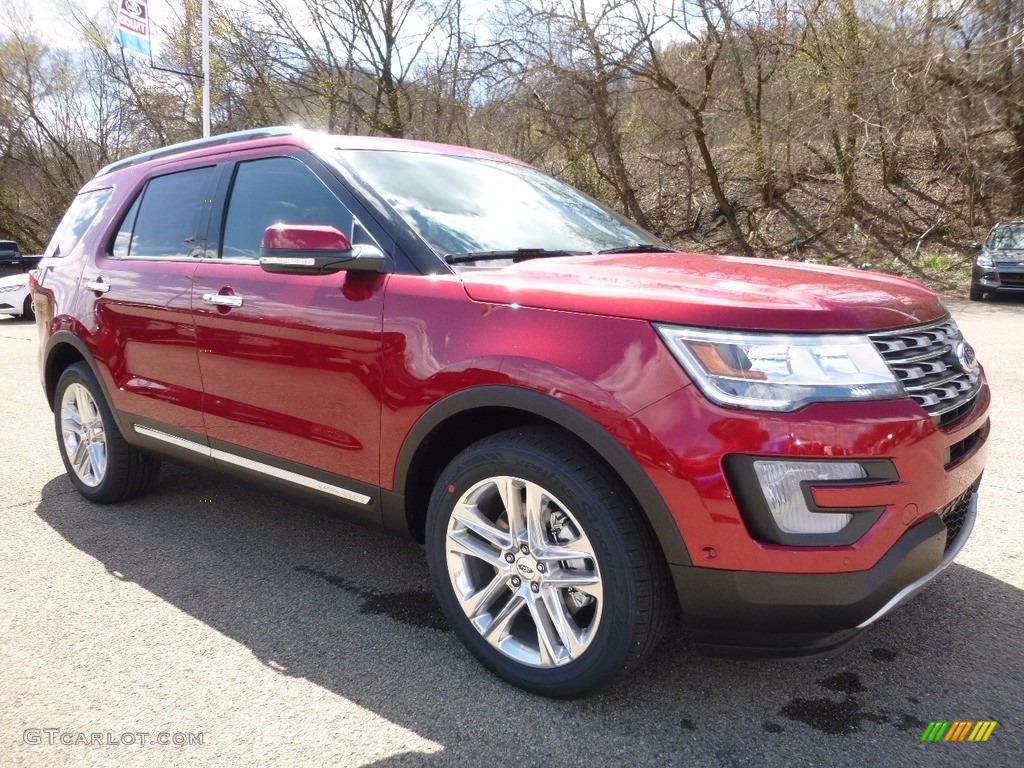 2016 Explorer Limited 4WD - Ruby Red Metallic Tri-Coat / Ebony Black photo #8