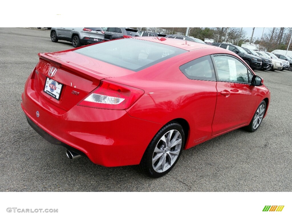 2012 Civic Si Coupe - Rallye Red / Black photo #8