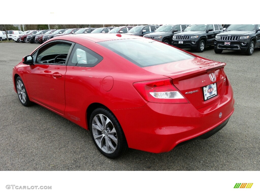 2012 Civic Si Coupe - Rallye Red / Black photo #10