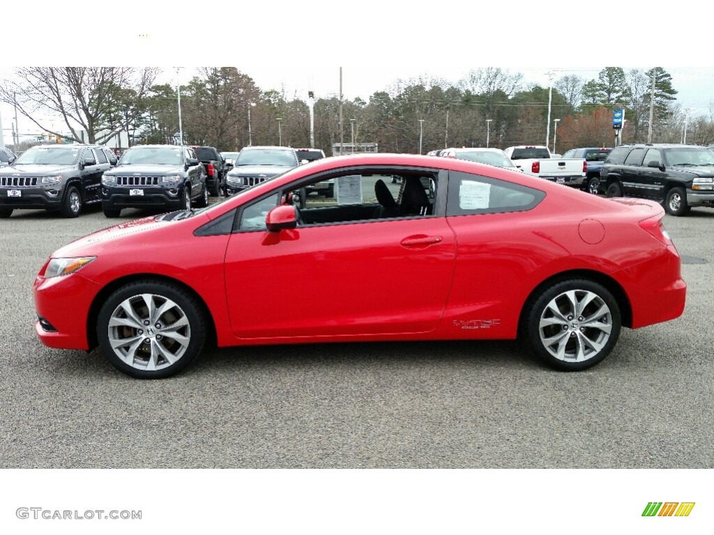 2012 Civic Si Coupe - Rallye Red / Black photo #11