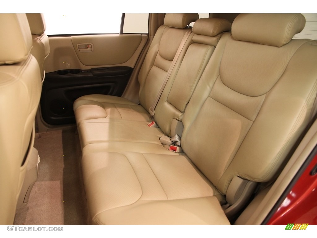 2003 Highlander V6 4WD - Sundown Red Pearl / Ivory photo #13