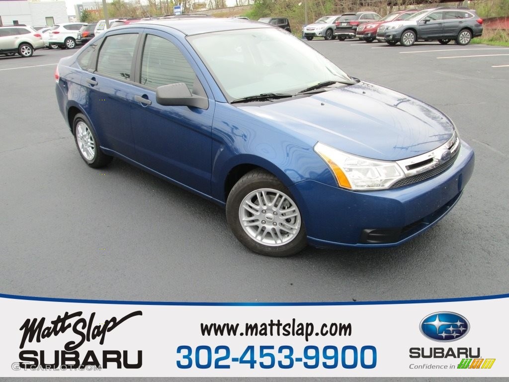 2009 Focus SE Sedan - Vista Blue Metallic / Charcoal Black photo #1