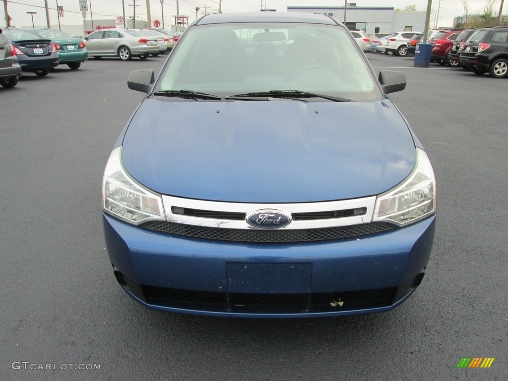 2009 Focus SE Sedan - Vista Blue Metallic / Charcoal Black photo #3