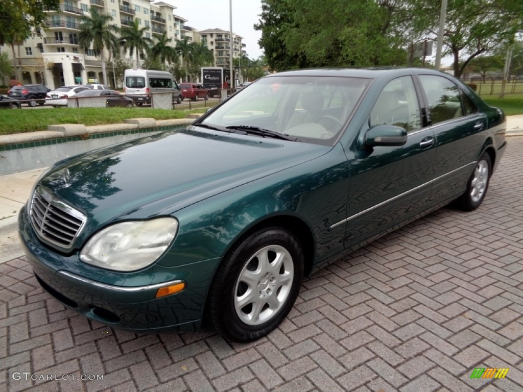 2000 S 430 Sedan - Aspen Green Metallic / Java photo #1