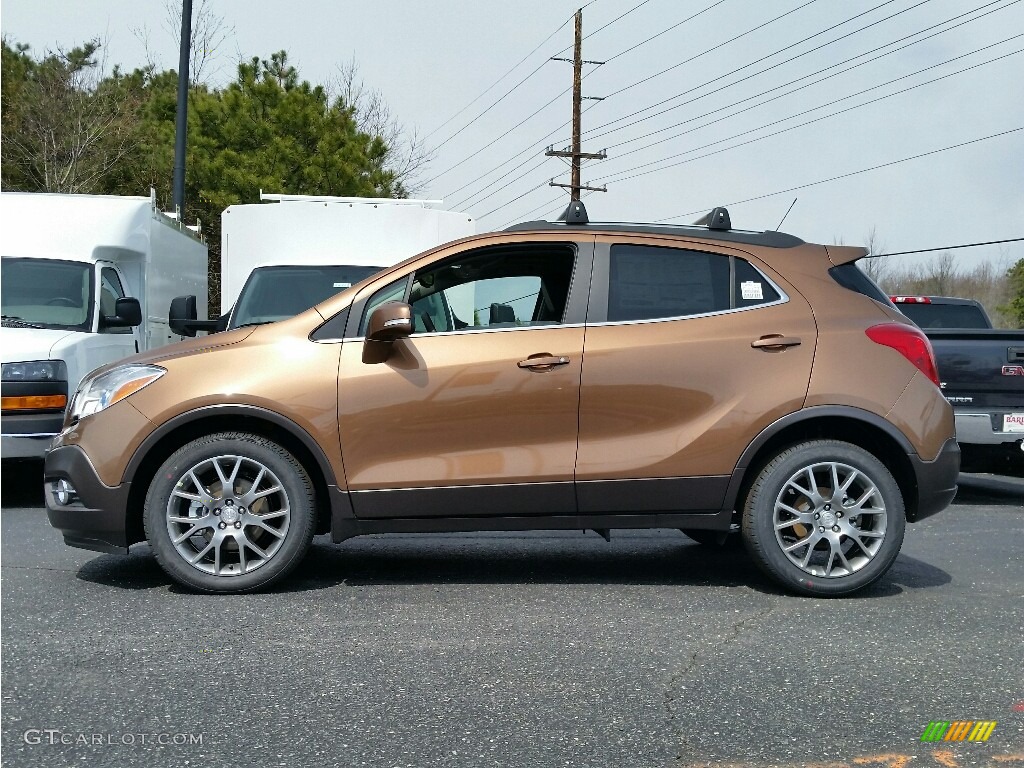 River Rock Metallic 2016 Buick Encore Sport Touring Exterior Photo #112045705