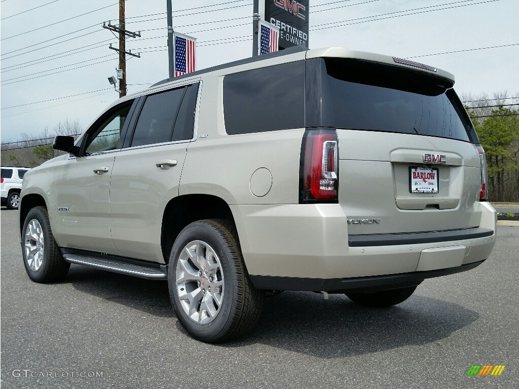 2016 Yukon SLT 4WD - Sparkling Silver Metallic / Cocoa/Dune photo #4