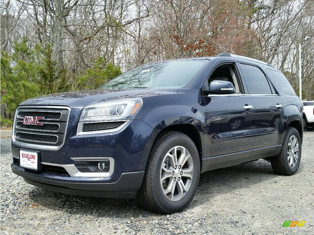 2016 Acadia SLT AWD - Dark Sapphire Blue Metallic / Light Titanium photo #1