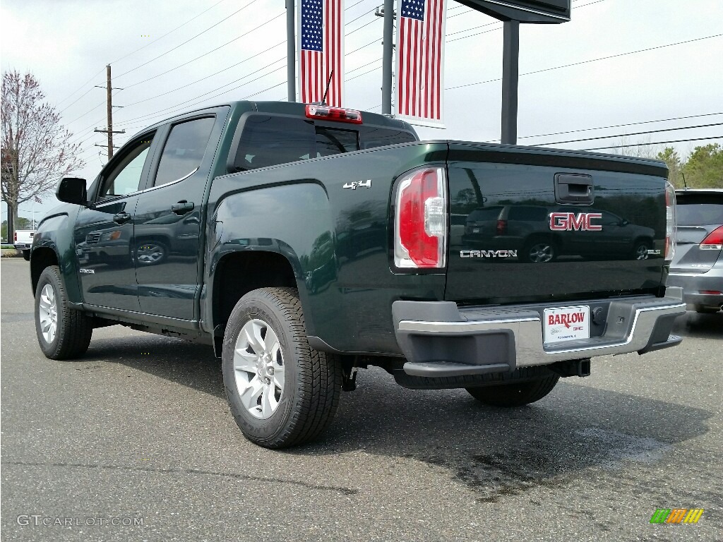 2016 Canyon SLE Crew Cab 4x4 - Emerald Green Metallic / Cocoa/Dune photo #4