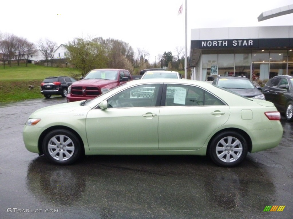 2007 Camry Hybrid - Jasper Green Pearl / Bisque photo #3
