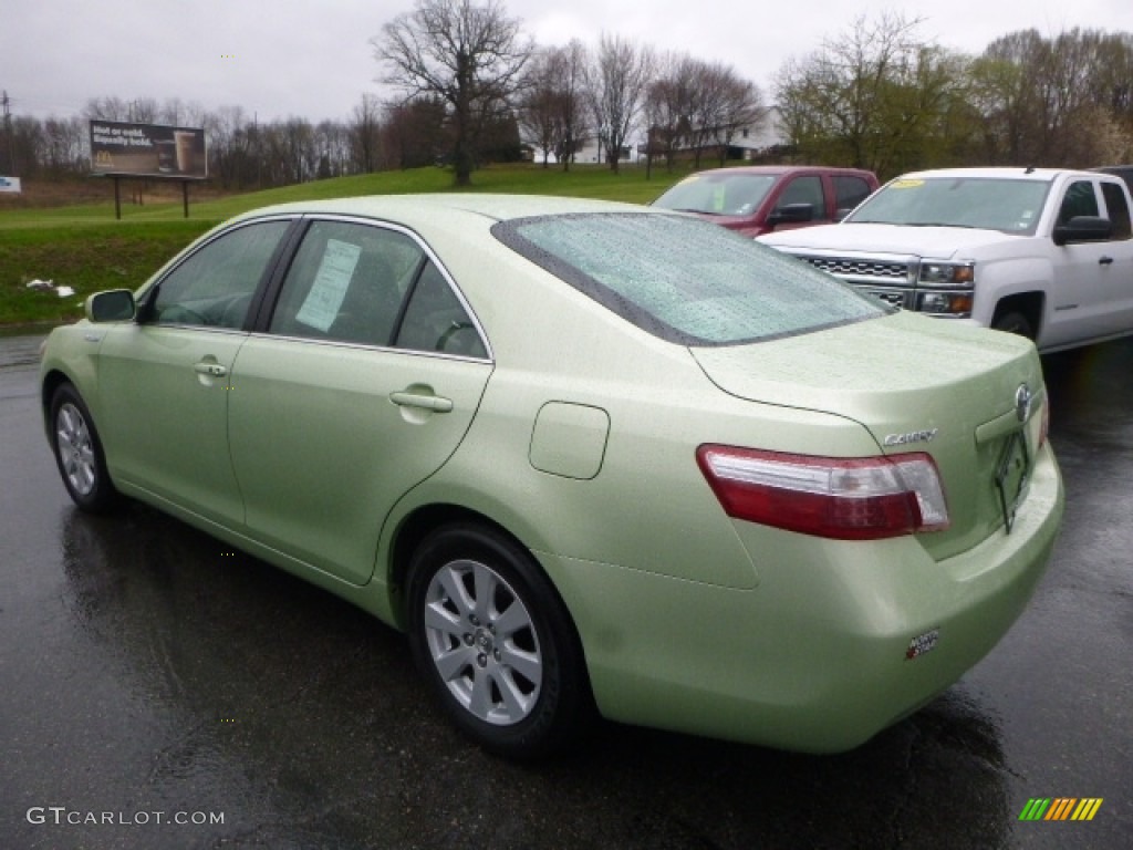 2007 Camry Hybrid - Jasper Green Pearl / Bisque photo #4