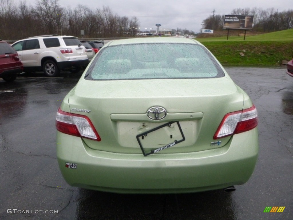 2007 Camry Hybrid - Jasper Green Pearl / Bisque photo #5