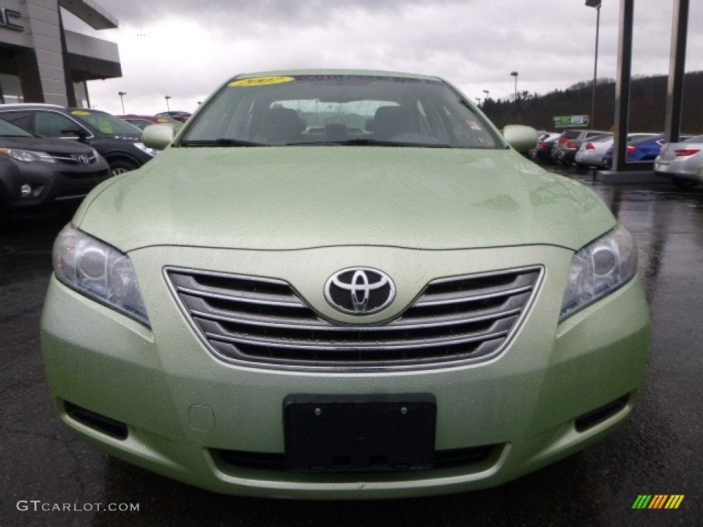 2007 Camry Hybrid - Jasper Green Pearl / Bisque photo #10
