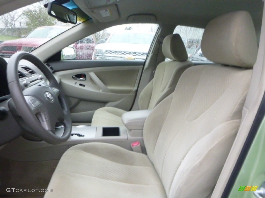 2007 Camry Hybrid - Jasper Green Pearl / Bisque photo #16