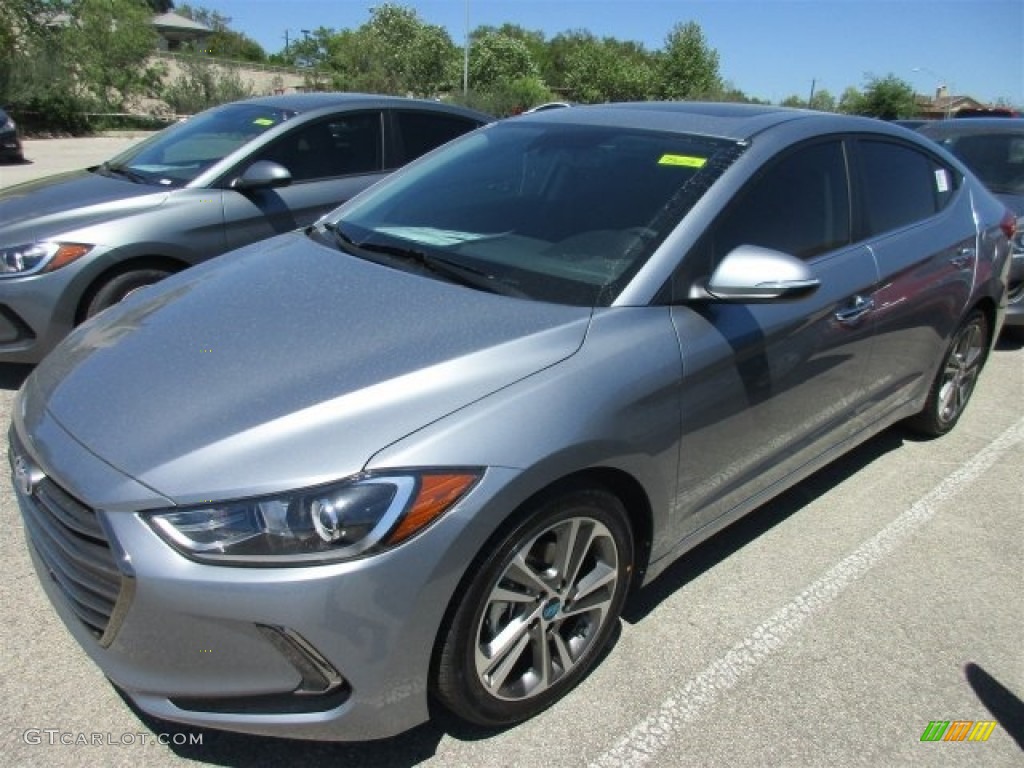 2017 Elantra Limited - Gray / Black photo #2