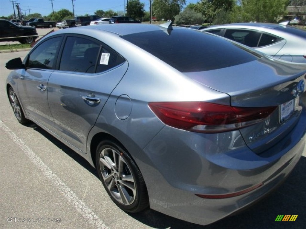 2017 Elantra Limited - Gray / Black photo #4