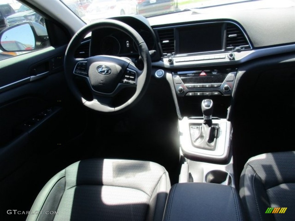 2017 Elantra Limited - Gray / Black photo #8