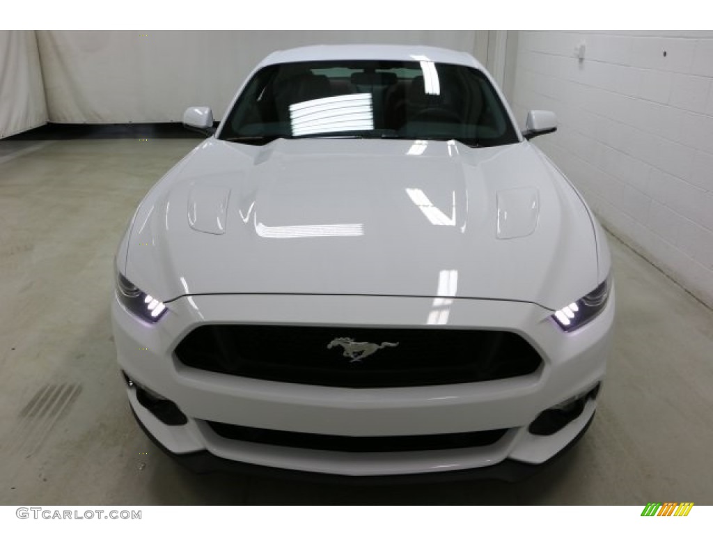 2016 Mustang GT Premium Coupe - Oxford White / Red Line photo #2