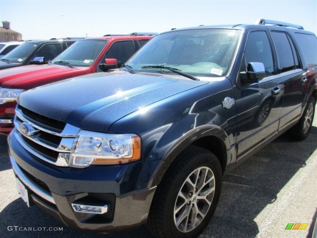 2016 Expedition EL King Ranch - Blue Jeans Metallic / King Ranch Mesa Brown/Ebony photo #2