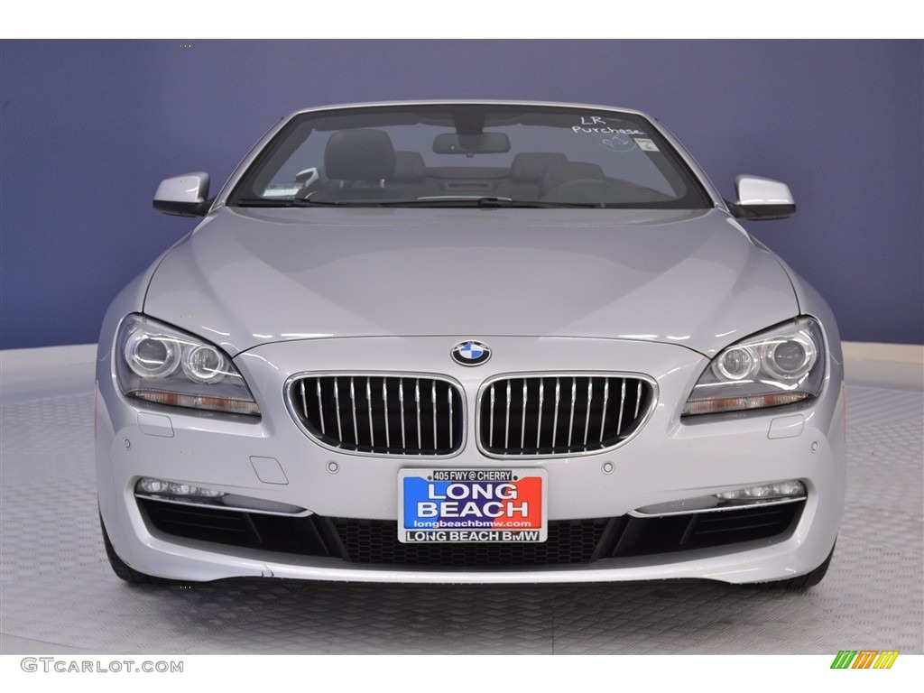 2013 6 Series 640i Convertible - Titanium Silver Metallic / Black photo #2