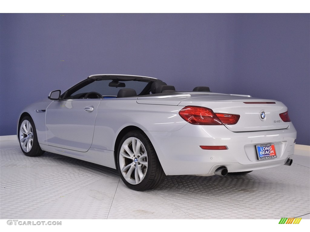 2013 6 Series 640i Convertible - Titanium Silver Metallic / Black photo #5